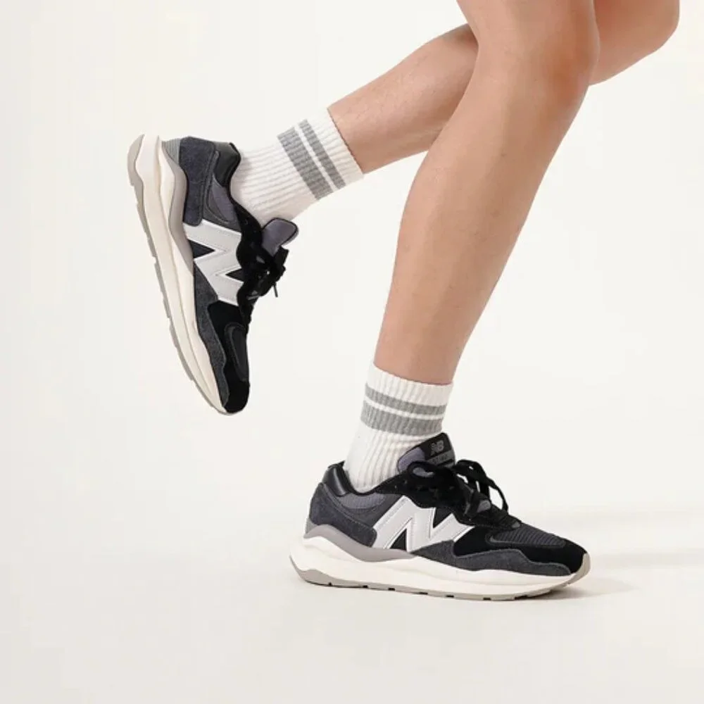 Mens New Balance 57/40 'Black Moonbeam' Sneaker - Picture 3 of 8